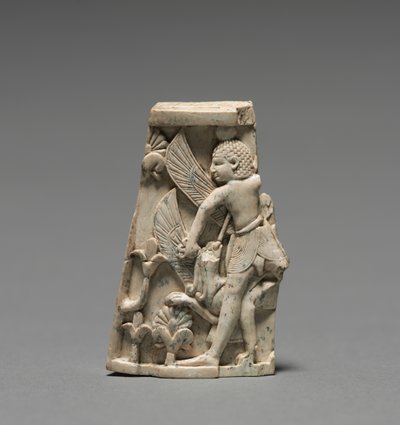 Dekoratif Plak: Erkek; ve Savaşta Griffin, MÖ 900-800 by Unbekannt