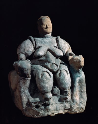 Ana tanrıça, pişmiş toprak heykel. 8000-6000 MS Çatal Höyük