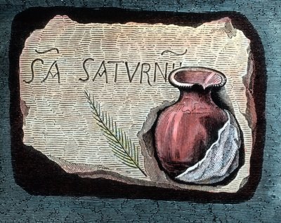 İlk Hıristiyan şehitlerinin kanının toplandığı bir kutunun tasviri by Unbekannter Künstler