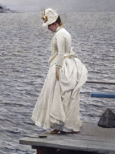Detay: Yaz tatili (1886, kağıt üzerine suluboya). Stockholm, özel koleksiyon. Anders Zorn (1860-1920) by Unbekannter Künstler