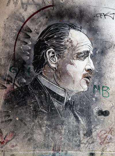 C215 Viuccaria Market tarafından Marlon Brando tarafından oynanan Don Corleone by Benjamin Baud