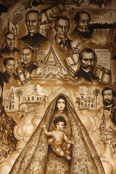 Ermitaj duvar resmi, Ermita de la Caridad kilisesinde fresk, Miami, Etats-Unis by Unbekannt