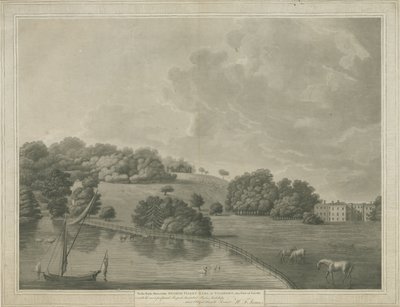 Enville Hall: aquatint gravür ve [?19. yüzyıl] by Unbekannt