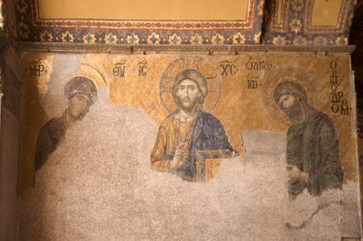 Avrupa-Asya, Türkiye, İstanbul, Aya Sofya Müzesi (MS 537, eski cami ve kilise), İsa, Meryem ve Vaftizci Yahya