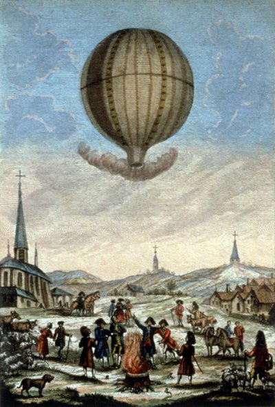 Annonay#39;da ilk Montgolfier balon tırmanışı by Unbekannter Künstler