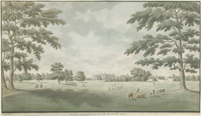 Fisherwick Hall: sulu boya çizimi, 1786 by Unbekannt