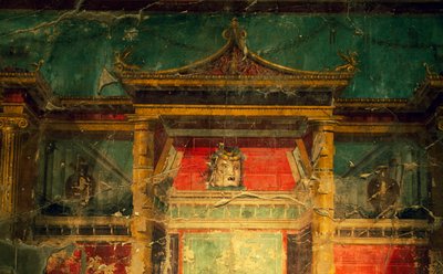 Salonda fresk, Villa Poppaea, Oplonti arkeolojik alanı, Torre Annunziata (Unesco Dünya Mirası Listesi) by Benjamin Baud