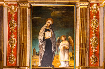 İncil motifli freskler, Monte Oliveto Maggiore Manastırı, Buonconvento, Toskana, İtalya, Avrupa yakınında by Unbekannter Künstler