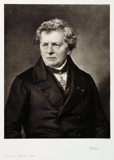 Georg Simon Ohm, Alman fizikçi, 1840 dolayları by Unbekannt