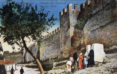 Yunanistan, Selanik (veya Selanik): Duvar Kalıntıları - Kartpostal 1914-1918 by Unbekannt