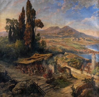 Napoli Körfezi 19c by Unbekannter Künstler