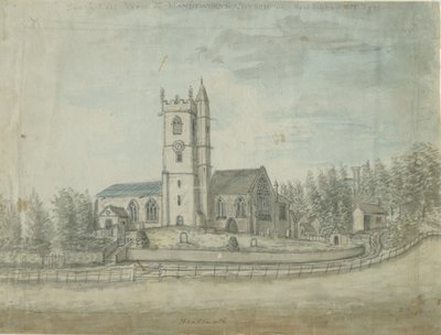 Handsworth Kilisesi: sulu boya, 1769 by Unbekannt