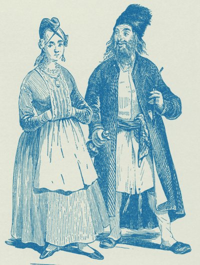 Hassid ve Karısı, 19. yüzyılın başları by Unbekannter Künstler