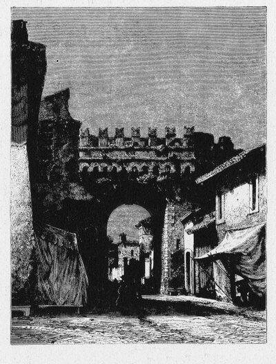 Antik Roma Tarihi. Porta Settimiana, Roma