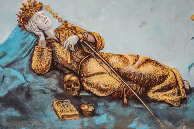 Kutsal Rosalia, Igor Scalisi Palminteri tarafından. Ballaro. palermo by Benjamin Baud