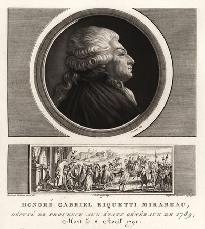 Honore Gabriel Riquetti, Mirabeau Kontu by Unbekannt