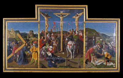 Indre et Loire N* 173 - Chateau de Loches - Çarmıha gerilmenin sunağı - Jean Fouquet Okulu - 1485 - by Unbekannt