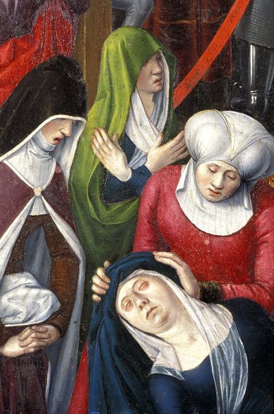 Indre & Loire N* 175 - Chateau de Loches - Çarmıha gerilmenin mihrabından detay - Jean Fouquet Okulu - 1485 - by Unbekannt