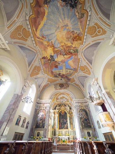 Hans Andre, Servitenkirche, Innsbruck, Tirol, Avusturya, Avrupa'nın iç ve tavan resimleri (fotoğraf) by Unbekannter Künstler