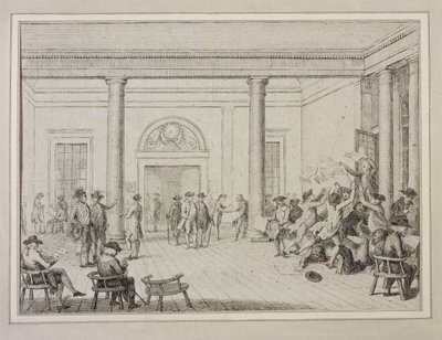 Borsa İçi, c.1790 (gravür) by Unbekannt