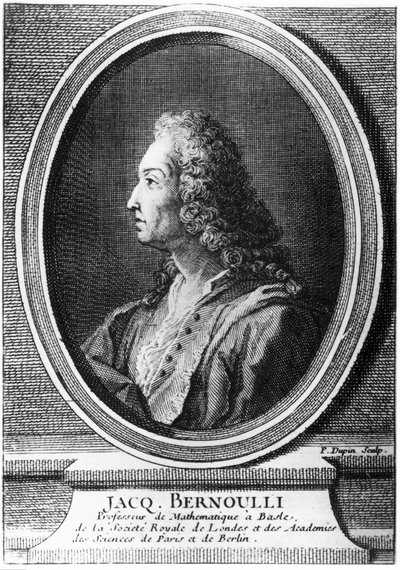 Jacques Bernoulli, İsviçreli matematikçi, c 1700 by Unbekannt
