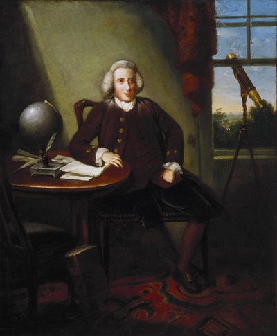 James Ferguson (1710-1776), İngiliz astronom ve sanatçı (ressam), çalışmasında by Unbekannter Künstler
