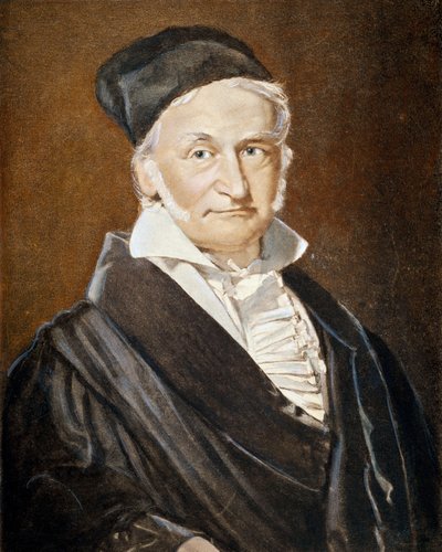 Johann Carl Friedrich Gauss, baskı c. 1830 by Unbekannter Künstler