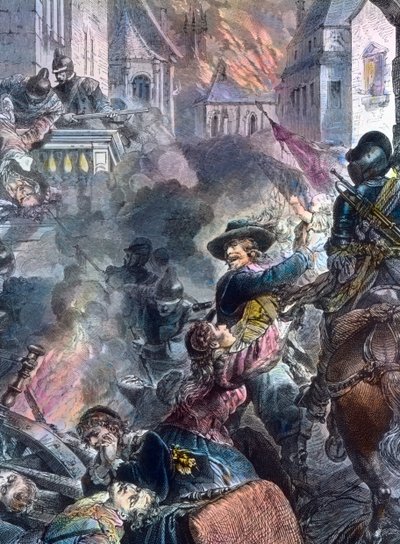 Johann Tserclaes, Magdeburg şehrinde savaşıyor by Unbekannter Künstler