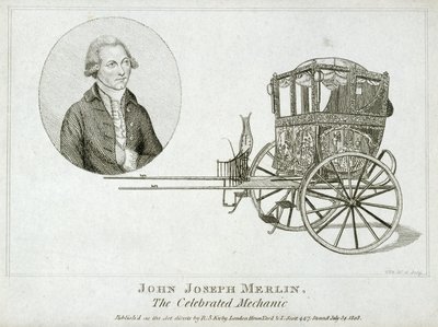 John Joseph Merlin, Belçikalı mucit ve tamirci, c 1770 by Unbekannt