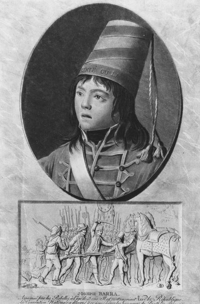 Joseph Bara veya Barra (1779 - 1793), Fransız askeri. by Unbekannt