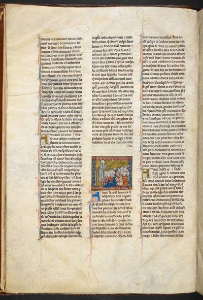 Arimathea'lı Joseph, takipçilerine Kutsal Kâse'nin Hikayesi'nden vaaz veriyor, c 1315-1 by Unbekannter Künstler