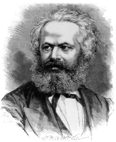 Karl Marx (gravür by Unknown