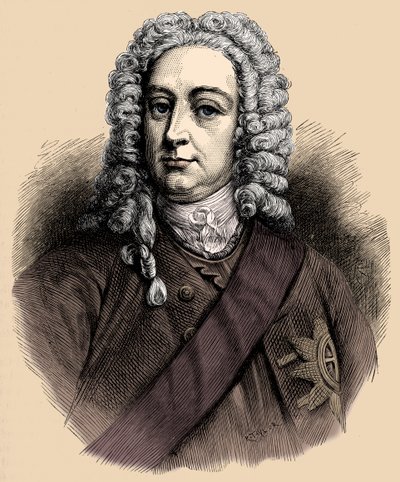 Kral George II - portre by Unbekannter Künstler