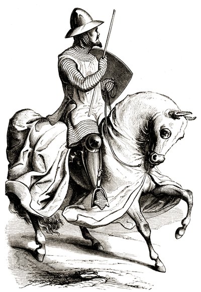 Savaş koşumunda şövalye by Unbekannter Künstler