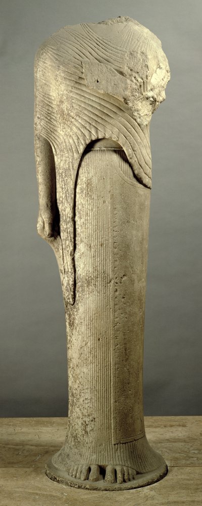 Cheramyes tarafından ithaf edilen Kore figürü, Hera Tapınağı, Samos, MÖ 570 dolaylarında (mermer) by Unbekannt