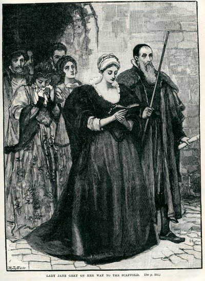 Leydi Jane Gray infazına giderken by Unbekannter Künstler