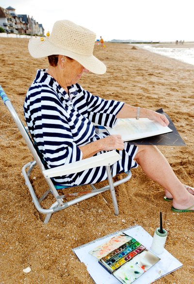 Bayan suluboya ressamı by Unbekannt