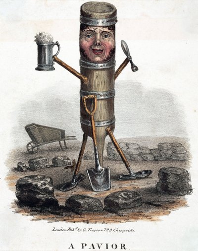 Finişer, ticaretinin araçlarıyla inşa edilen figür, 1810-1860 dolaylarında by Unbekannt