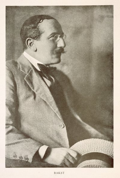 Leon Bakst (1866-1924), Rus ressam, portre fotoğrafı (s/b fotoğraf) by Unbekannt