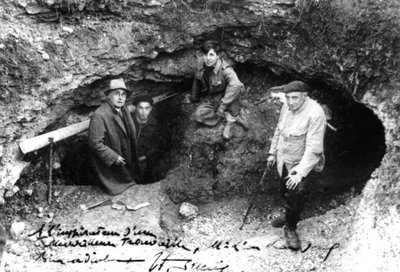 Leon Laval, Marcel Ravidat, Jacques Marsal ve Abbot Breuil, Lascaux Mağarası