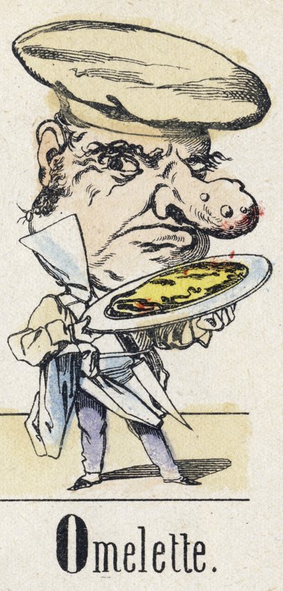 O Harfi: Omlet. Doğu Masalının Alfabesi. Epinal