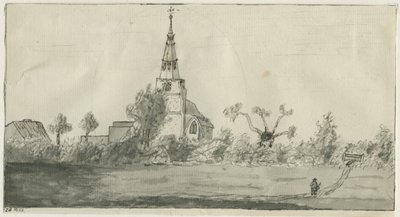 Lichfield - St. Michael Kilisesi: sepya yıkama çizimi, ve [?18. yüzyılın sonu] by Unbekannt