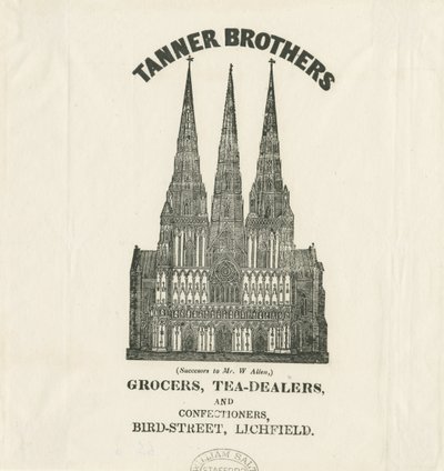 Lichfield Katedrali - Batı Cephesi: baskı ve [?19th Century] by Unbekannt
