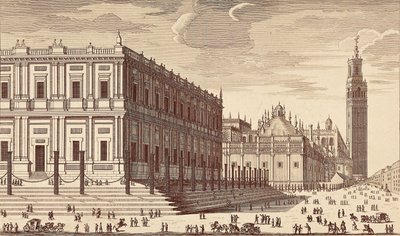 Lonja de Comercio ("Ticaret binası") ve Sevilla Katedrali