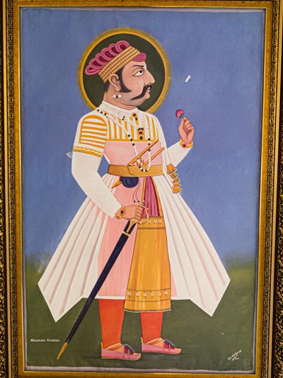Maharaja Kumbha, Resim, Mehrangarh Kalesi, Jodhpur, Rajasthan, Hindistan, Asya (fotoğraf) by Unbekannter Künstler