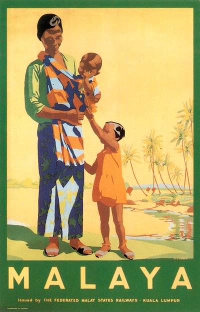 Malaya, Federal Malay Devletleri Demiryolları tarafından by Unbekannter Künstler