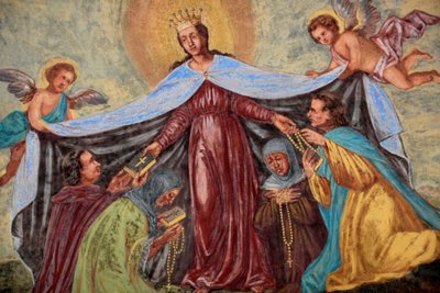 Loreto kilisesindeki Mary freski; Prag, Çek Cumhuriyeti by Unbekannt