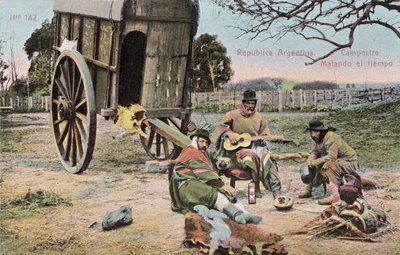 Matiando del Tiempo, Arjantin, 1910 dolayları (kartpostal) by Unbekannter Künstler