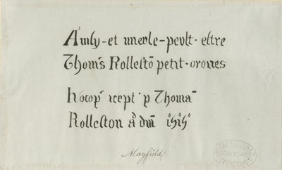 Mayfield Kilisesi - Thomas Rolleston