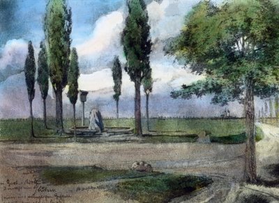 Gustav Adolf'un öldüğü yerin anıt taşı by Unbekannter Künstler